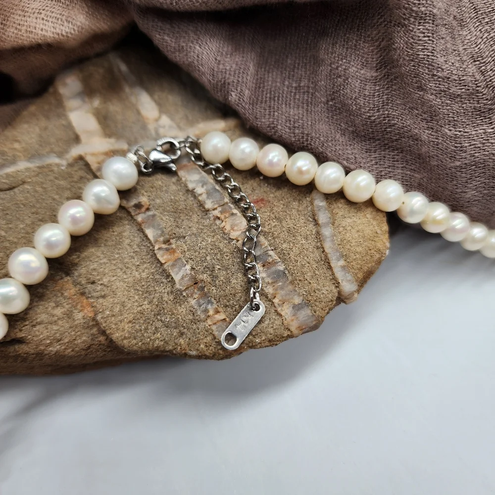 Men's Pearl Necklace Celebrity Men's Designer Natural Pearls for Man